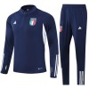 Italia Quarter Zip Navy Version Training Huppari Suits 2023-24 - Miesten